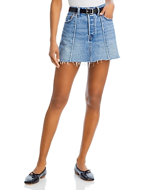 Shop Levi's Recrafted Icon Denim Mini Skirt In Novel