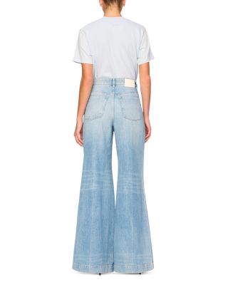 DL1961 Lucila High Rise Ultra Wide Leg Jeans in Clear Sky