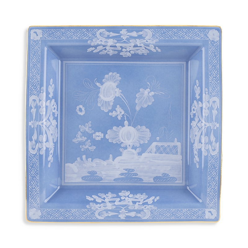 Ginori 1735 Oriente Italiano Large Square Change Tray In Pervinca