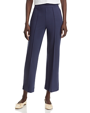 Staud Knack Pull On Ankle Trousers In Navy