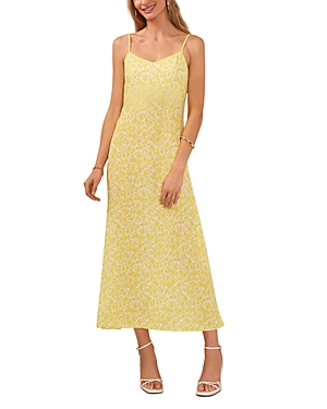 Shop Vince Camuto V Neck Maxi Dress In Bright Lemon