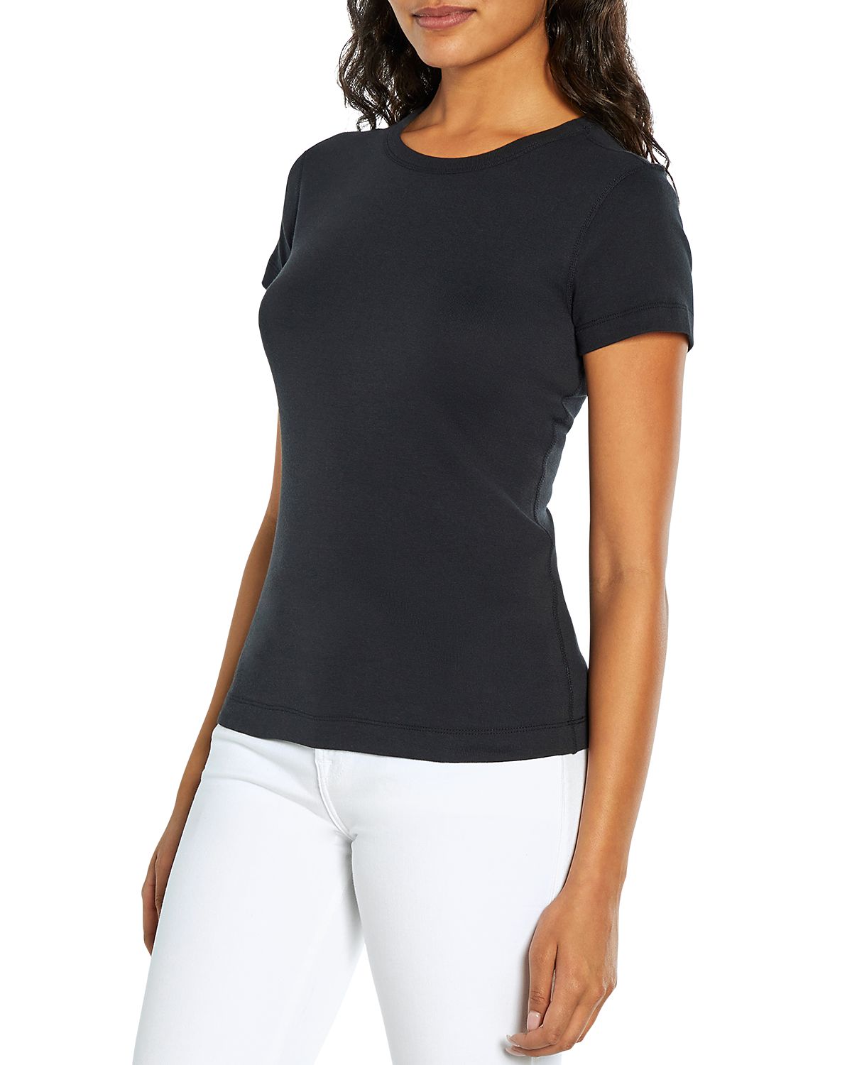 Three Dots Cotton Short Sleeve Crewneck Tee