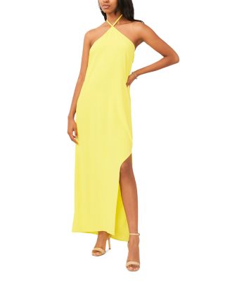 VINCE CAMUTO - Sleeveless Halter Maxi Dress