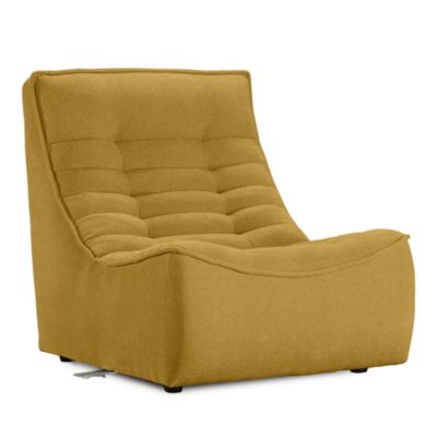 Trattino Armless Fabric Chair