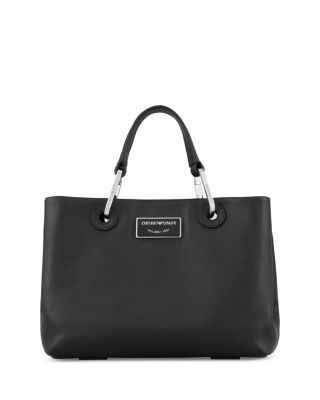 Emporio Armani Asv Small Myea Leather Shopper Bag