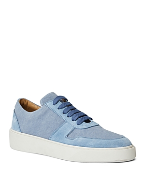 Bruno Magli Men's Darian Suede & Canvas Low-top Sneakers In Light Blue