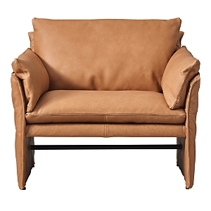 Bloomingdale's Harden Leather Chair In Hand Tipped Camel