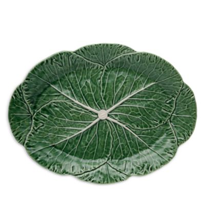 Bordallo Pinheiro - Cabbage Oval Platter 17"