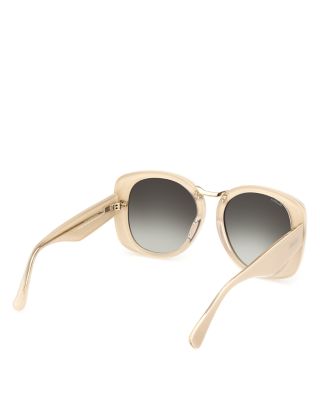 Bridge Gradient Round Sunglasses, 55mm