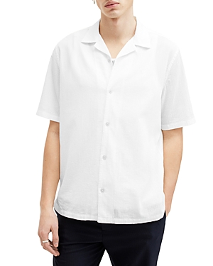 Shop Allsaints Valley Camp Shirt In White