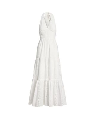Ralph Lauren Cotton Eyelet Halter Dress | Bloomingdale's Women
