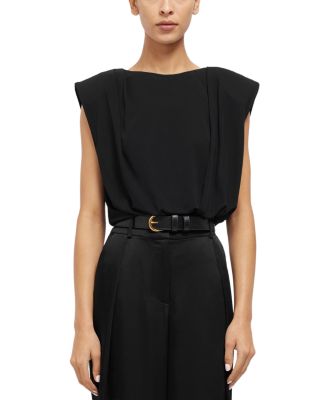 SIMKHAI - Daton Draped Sleeveless Top