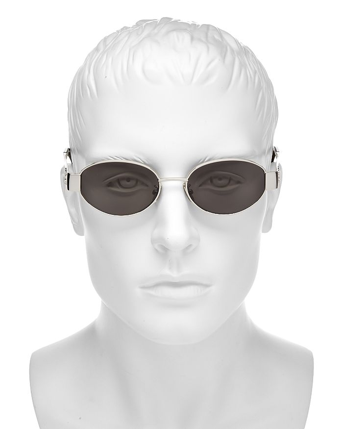 CELINE TRIOMPHE METAL ROUND SUNGLASSES, 54MM 