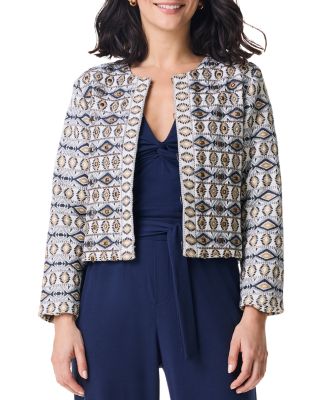 NIC+ZOE - Seaside Glimmer Embroidered Jacket