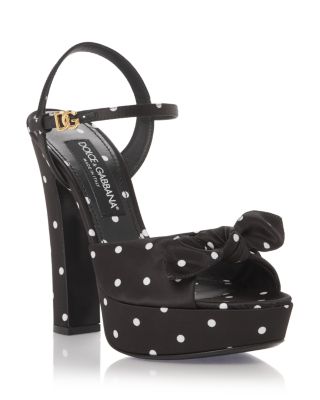 Dolce & Gabbana - Women's Keira Polka Dot Platform Sandals