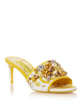 Dolce & Gabbana - Women's Embellished Mule Sandals