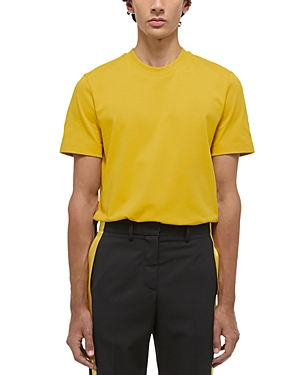 Helmut Lang Men's Logo-back Short-sleeve Heavy Cotton T-shirt In Taxi Yellow