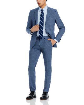 HUGO - Arti-Heston Bright Blue Mini Check Suit Separates