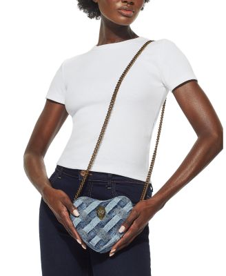 Kensington Denim Heart Shaped Crossbody