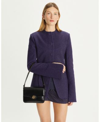 Tory Burch Robinson Spazzolato Leather Convertible Shoulder