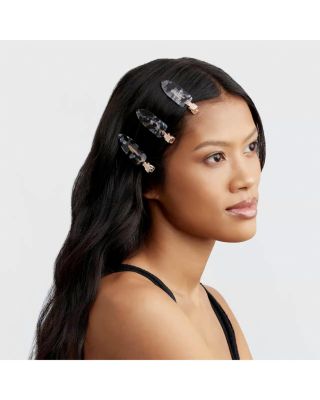 Creaseless Clips - Black Terrazo, Set of 4