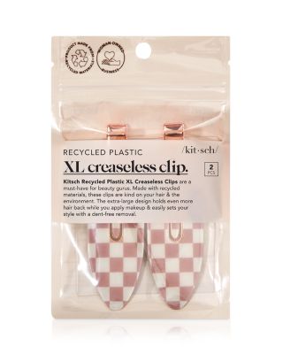 XL Creaseless Clips - Terracotta Checker, Set of 2