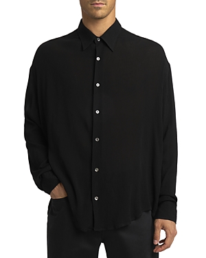 Shop Ami Alexandre Mattiussi Relaxed Fit Shirt In Black