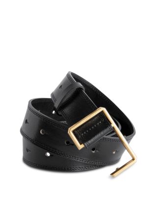 New - Zadig & Voltaire Women\'s La Cecilia Black Leather Belt Zadig & Voltaire Women main image 3