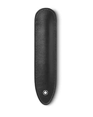 Shop Montblanc Meisterstuck Leather One Pen Sleeve In Black