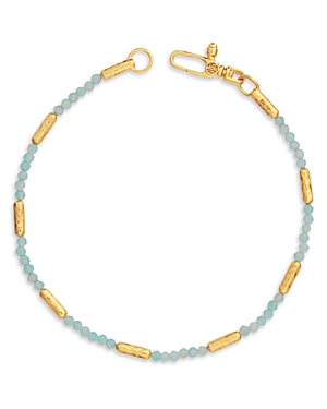 Gurhan 24K Yellow Gold Amazonite Beaded Bracelet
