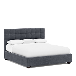 Bernhardt Avery Queen Bed With 54.5 Headboard In Charcoal Gray/b384-010