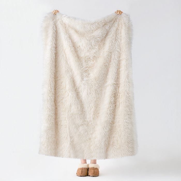 UGG® Carissa Faux Fur Reversible Throw Blanket Bloomingdale's