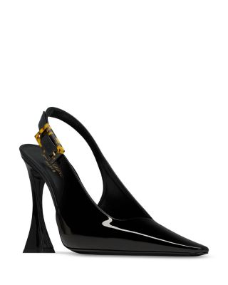 SAINT LAURENT - Women's Dune Slingback Pumps In Patent Leather