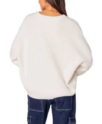 Denny Oversized V Neck Sweater
