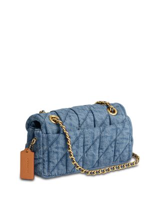 Tabby 20 Quilted Denim Shoulder Bag