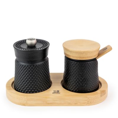 Bali Spice Palace Pepper Grinder and Salt Cellar, 3"