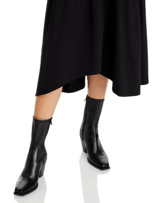 Gathered Seam Short Sleeve Dress