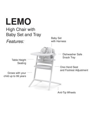 LEMO 3-in-1 High Chair + Training Tower 
