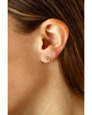 Children's Love Knot Stud Earrings in 14K Yellow Gold