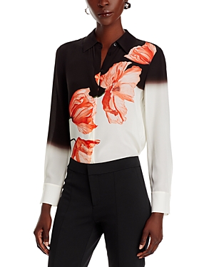 Alice and Olivia Brady Silk Floral Blouse