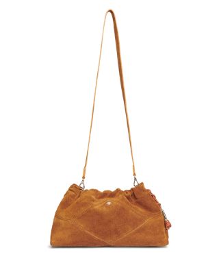 June Small Suede Clutch