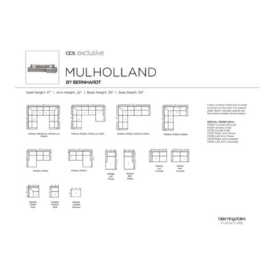 Mulholland 2-Piece Fabric Sectional