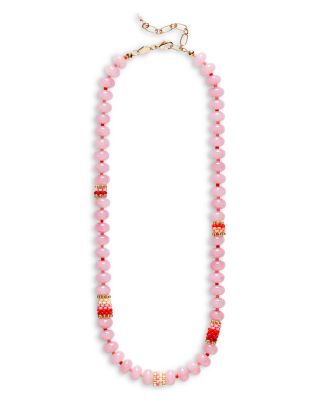 Anni Lu Barrel Mixed Bead Necklace, 15.74-18.11