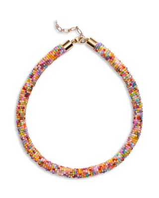 Anni Lu Joyride Multicolor Seed Bead Collar Necklace, 15.74-17.32