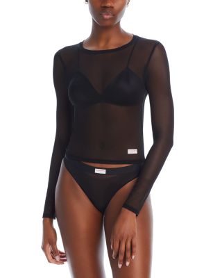 Alexander Wang - Long Sleeve Sheer Top