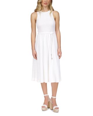 Dress Casual Midi By Michael Kors In Striped Pattern, Size: S