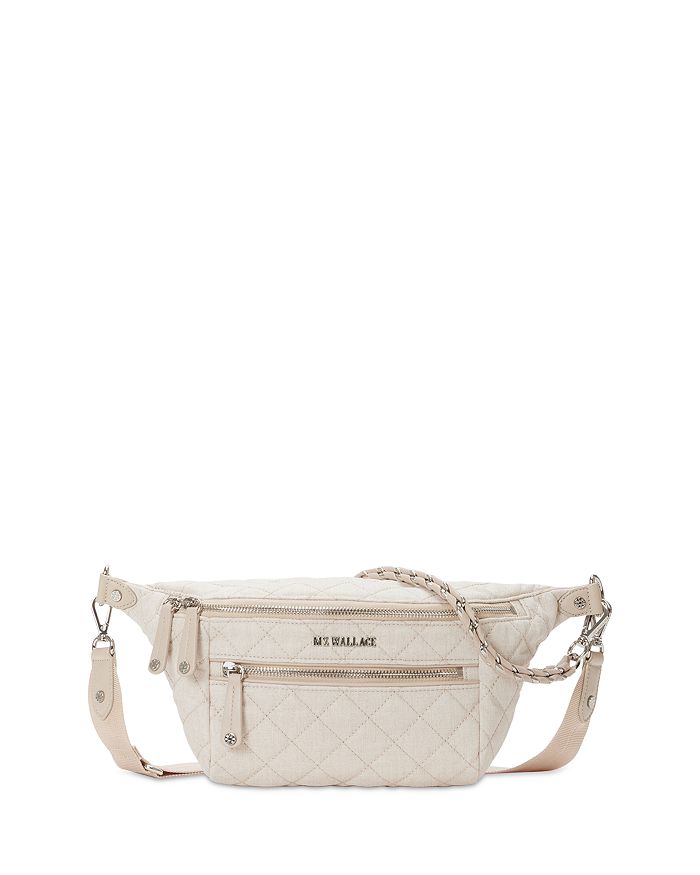 MZ WALLACE Small Crosby Linen Sling Belt Bag Bloomingdale's
