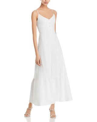 AQUA - Eyelet Button Down Maxi Dress - Exclusive