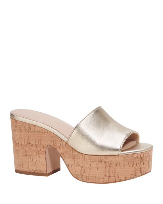 【Kate Spade】Ibiza Lemon Platform Slide Sandals◆国内発送◆ NEW Kate Spade Women's Ibiza Canvas Slide Lemon Toss