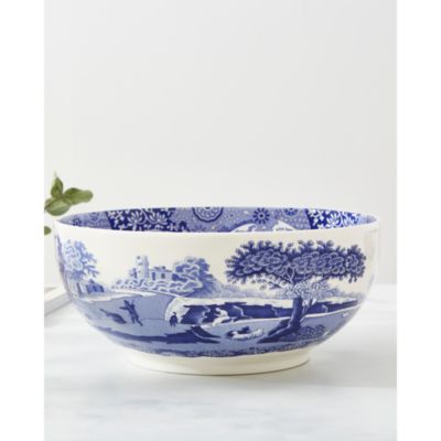 Blue Italian Deep Round Bowl